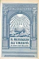 Il messaggio all'umanità libro del ricordo - copertina