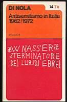 Antisemitismo in Italia 1962 1972 - Alfonso Maria Di Nola - copertina