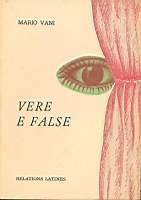Vere e false - Mario Vani - copertina