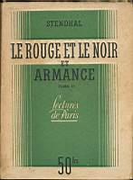 Le rouge et le noir et armance - Stendhal - copertina