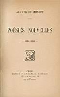 Poesies nouvelles - Alfred de Musset - copertina