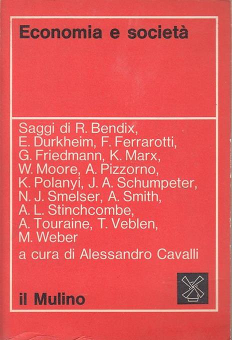 Economia e Società - Alessandro Cavalli - copertina