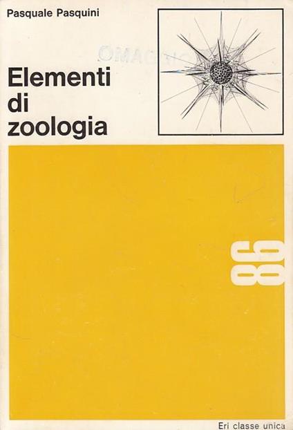 Elementi di Zoologia - Pasquale Pasquini - copertina