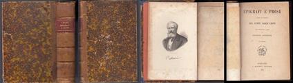 Epigrafi e Prose - Carlo Leoni - copertina