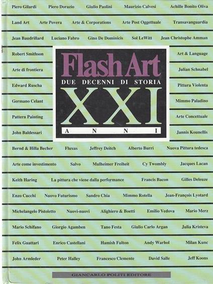 Flash Art Xxi Anni Due Decenni di Storia - copertina