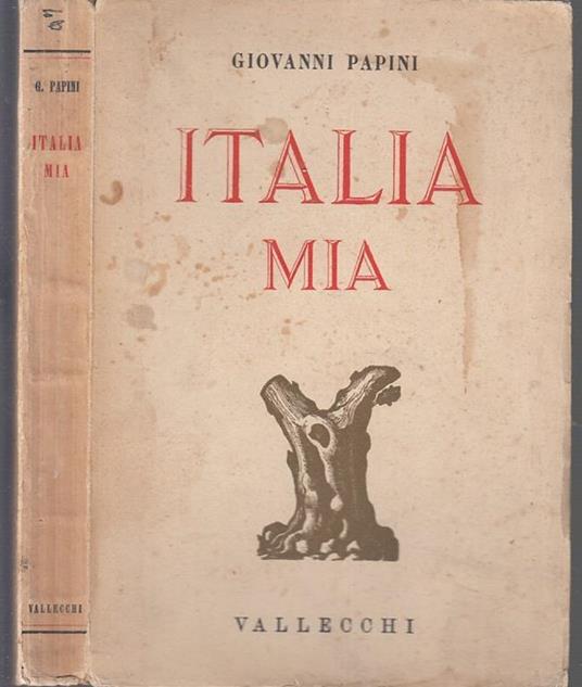 Italia Mia - Giovanni Papini - copertina