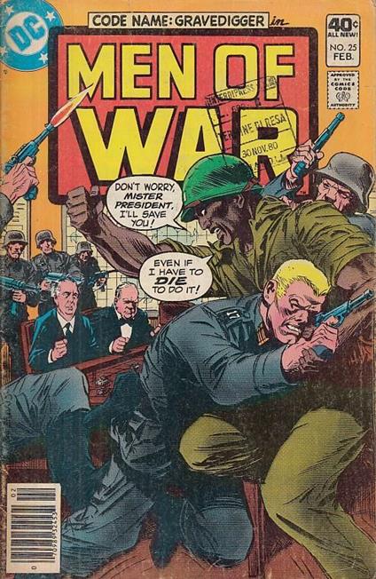 Men of War N.25 Code Name Gravedigger - copertina