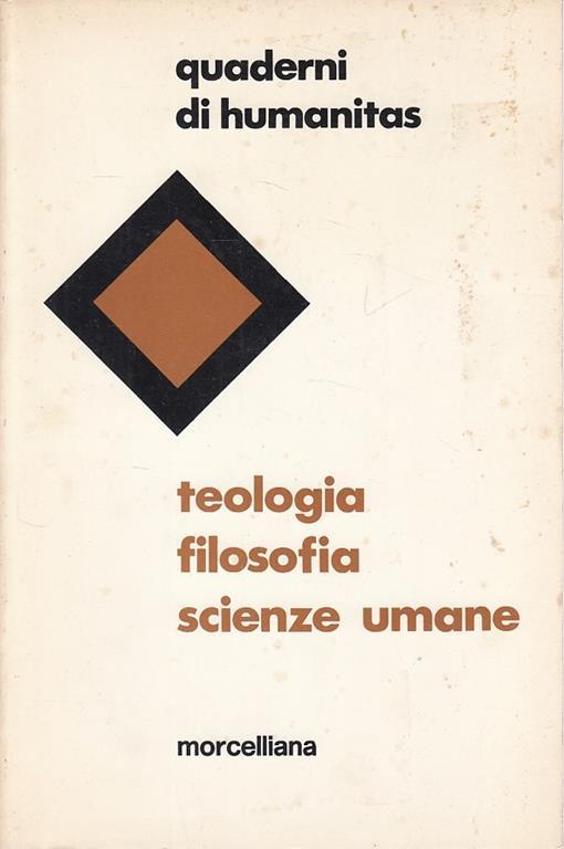 Teologia Filosofia Scienze Umane - copertina