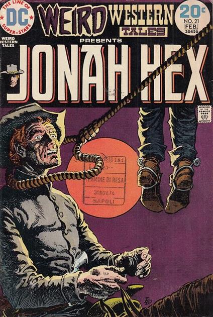 Weird Wesern Tales Jonah Hex N.21 - copertina