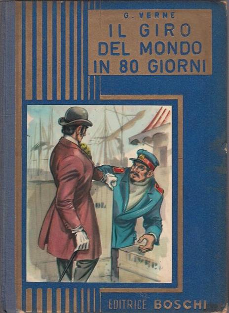 Il Giro Mondo in 80 Giorni - Jules Verne - copertina