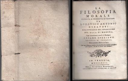 La Filosofia Morale - Lodovico Antonio Muratori - copertina