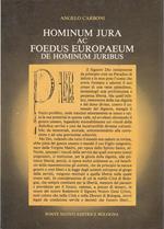 Hominum Jura Ac Foedus Europaeum De Hominum Juribus