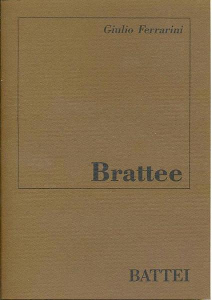 Brattee - Giulio Ferrarini - copertina
