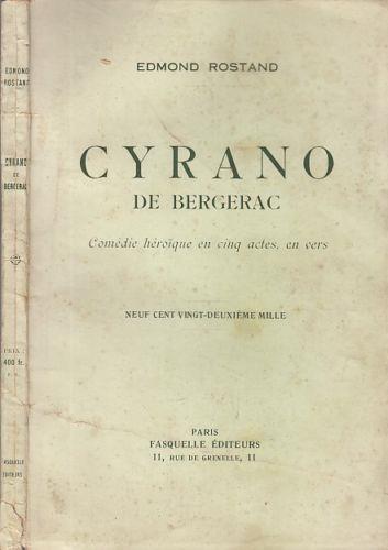 Cirano De Bergerac Comedie Heroique En Cinq Actes, En Verse - Edmond Rostand - copertina
