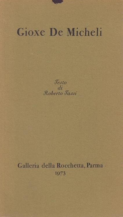 Gioxe De Micheli - Roberto Tassi - copertina