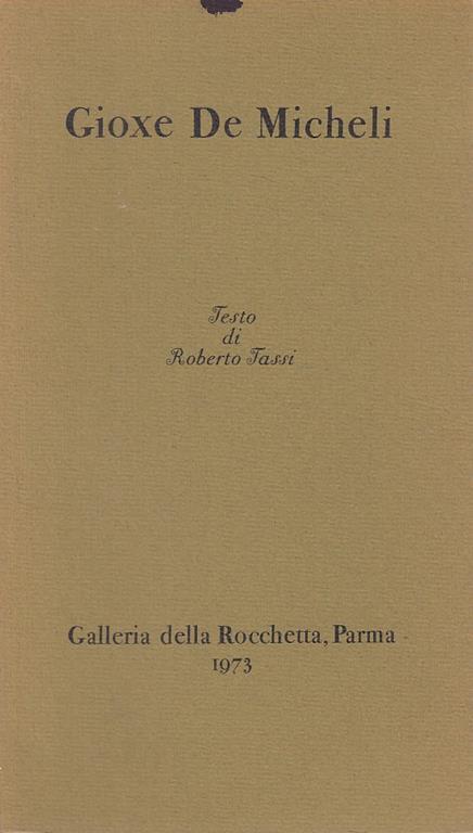 Gioxe De Micheli - Roberto Tassi - copertina