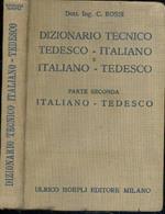 Dizionario Tecnico Parte Seconda Italiano Tedesco