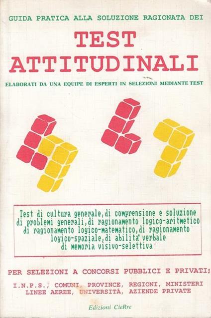 Test Attitudinali - copertina