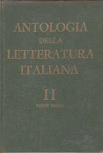 Antologia Letteratura Italiana Ii Parte Prima