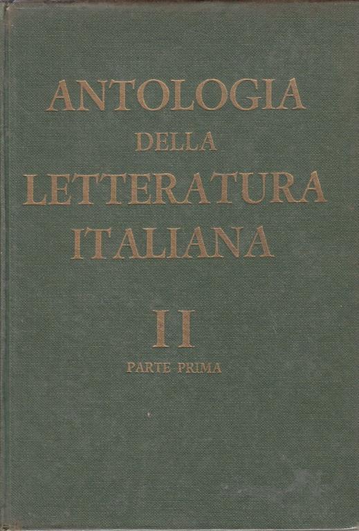 Antologia Letteratura Italiana Ii Parte Prima - Angelo Gianni - copertina