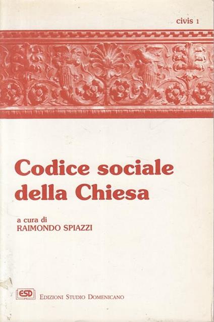Codice sociale della Chiesa - copertina