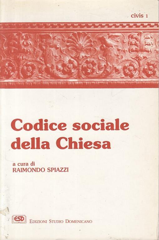 Codice sociale della Chiesa - copertina