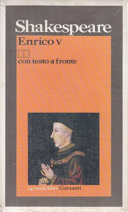 Enrico V Testo A Fronte - William Shakespeare - copertina