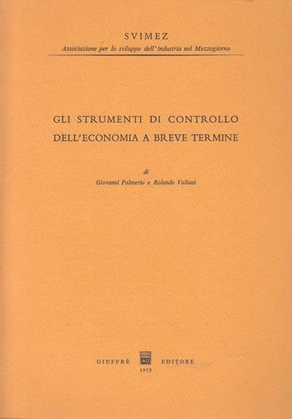 Strumenti Di Controllo Economia Breve Termine - Giovanni Palmerio - copertina