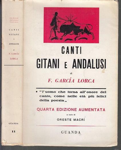 Canti Gitani E Andalusi Numerata - Federico García Lorca - copertina