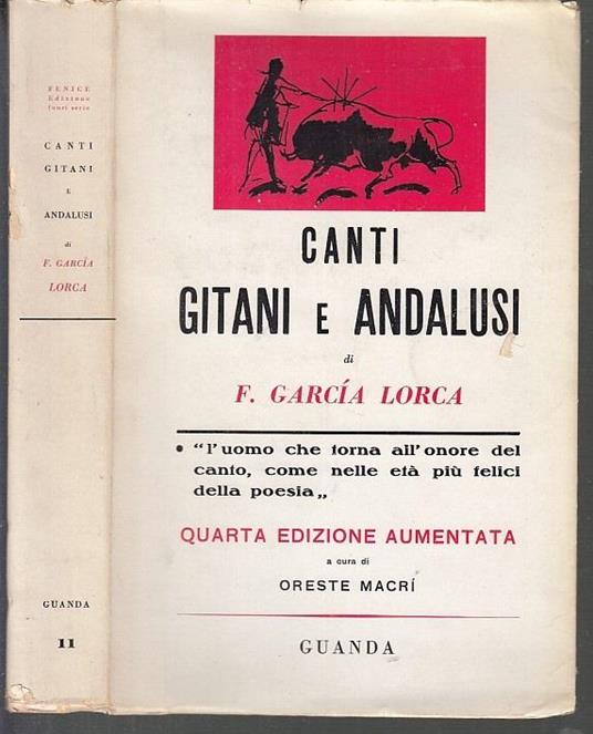 Canti Gitani E Andalusi Numerata - Federico García Lorca - copertina
