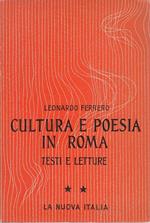 Cultura E Poesia In Roma Testi Lettura Ii