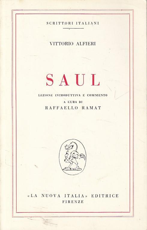 Saul - Vittorio Alfieri - copertina