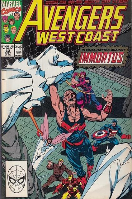 Avengers West Coast N.62 - copertina