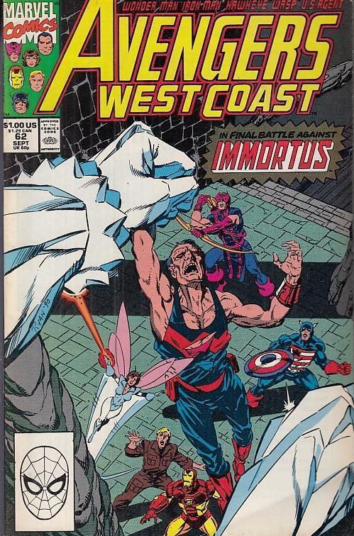Avengers West Coast N.62 - copertina
