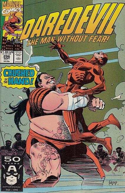 Daredevil N.296 The Man Without Fear - copertina