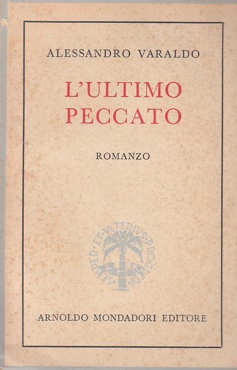 L' Ultimo Peccato - Alessandro Varaldo - copertina
