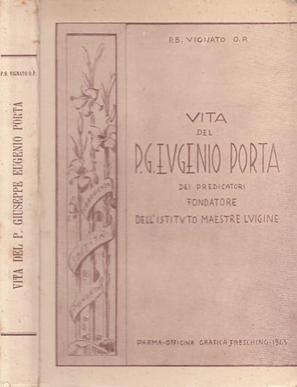 Vita Del P. Giuseppe Eugenio Porta - copertina