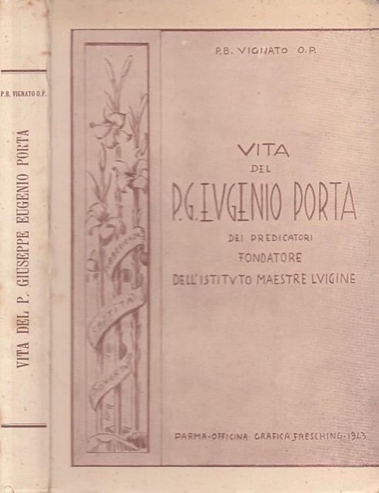 Vita Del P. Giuseppe Eugenio Porta - copertina