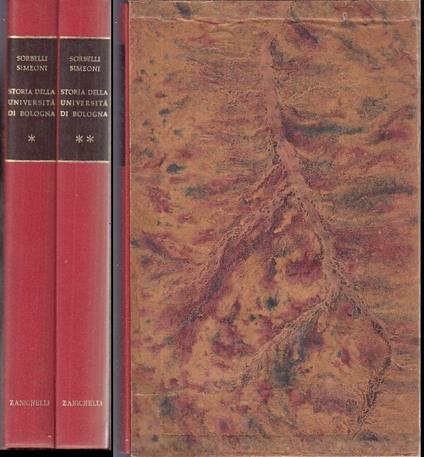 Storia Della Università Bologna 1/2 - Sorbelli Simeoni - copertina