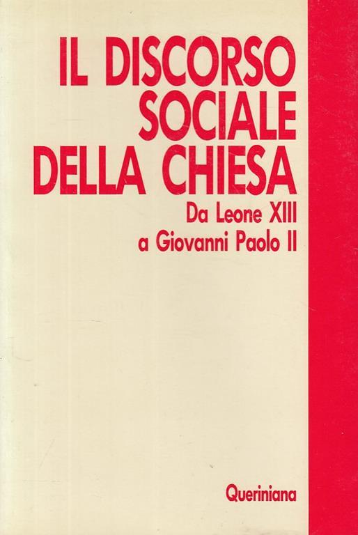 Discorso Sociale Chiesa Da Leone Xiii - copertina