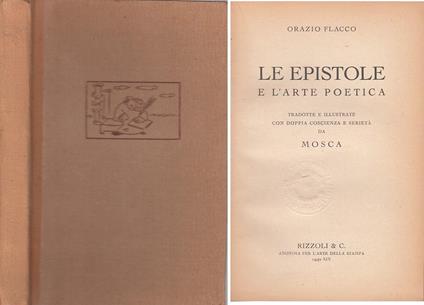 Le Epistole E L'arte Poetica - Q. Flacco Orazio - copertina