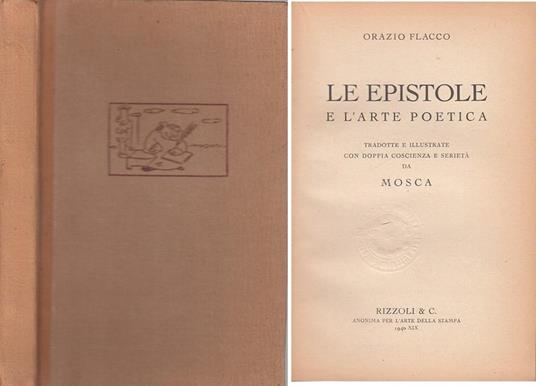 Le Epistole E L'arte Poetica - Q. Flacco Orazio - copertina