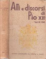Atti E Discorsi Di Pio Xii Vol.Iii