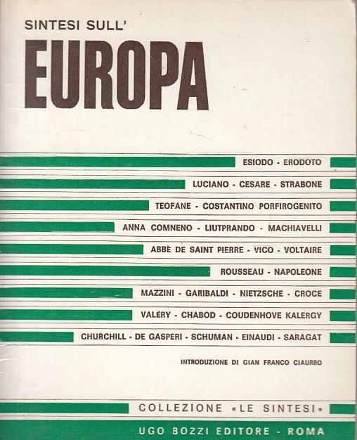 Sintesi Sull'europa - copertina