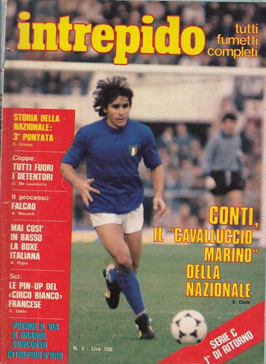 Intrepido N.5 Bruno Conti - copertina