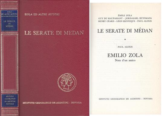 Le Serate Di Medan - Emilio Zola - De Agostini - Zdenek Mlynar - copertina