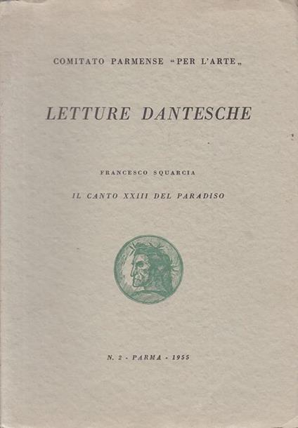Letture Dantesche Lettura Xxiii Del Paradiso  - copertina