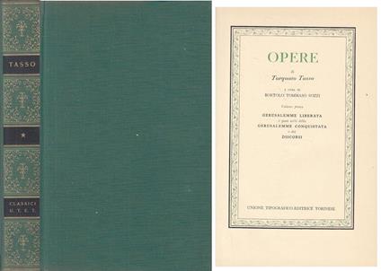 Opere Vol.1 - Torquato Tasso - Utet - Tasso - copertina