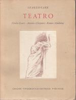 Teatro Giulio Cesare Antonio Cleopatra- Shakespeare- Utet