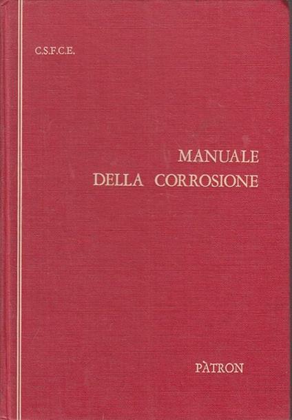 Manuale Corrosione Raccomandazioni Tecniche  - copertina